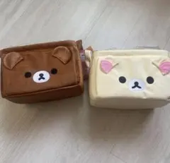 新品】しまむら コリラックマ＋チャイロイコグマ 仕切り付き収納ケース