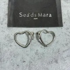 【美品】Sea'ds mara ハートイヤリング　シルバーのサムネイル