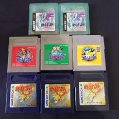 ポケットモンスター ゲームボーイソフト 8本セット