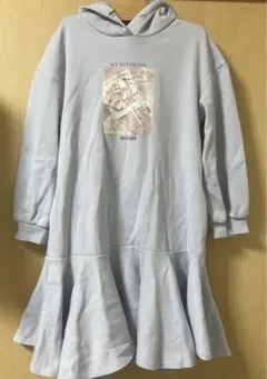 メゾピアノ　ワンピース　140 水色　長袖