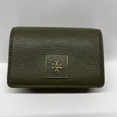 美品 TORY BURCH トリーバーチ カードケース カーキ 31418