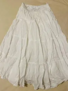 UNITED ARROWS UWSC コットン ティアード マキシスカート 36