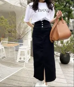 美品プライベートビーチタイトスカートストレッチ黒