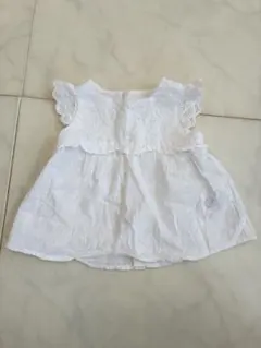 ホワイト レース フリル シャツ