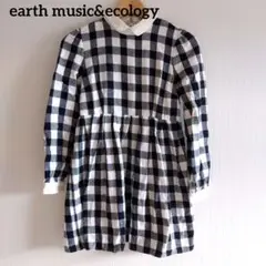 earth music&ecology　チェック ミニワンピース S　アース