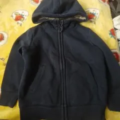 ユニクロキッズ ジップアップパーカー ブラック