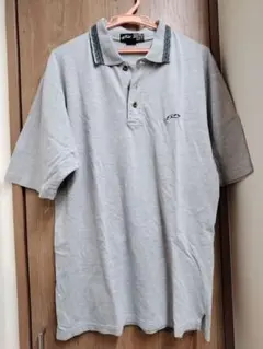 メンズ RUSTY グレー ポロシャツ Mサイズ 大きめ ゆったり