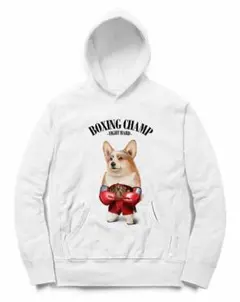 ウェルシュ・コーギー いぬ 犬 ボクシング チャンピオン 筋肉 筋トレ パーカー