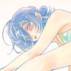 手描きイラスト　チェンソーマン　レゼ　ファンアート　アナログ　水着　コピック