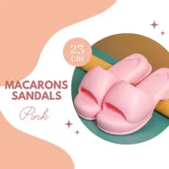 レディース　サンダル　厚底　23cm　ピンク　海　プール　ビーチ　スリッパ　室内のサムネイル