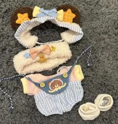 20cm完売レア限定クッキー熊服着せ替えぬいぐるみ服セット♪