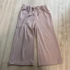GU リブワイドパンツ