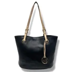 マイケルコース トートバッグ ハンドバッグ 肩掛け MK レザー A4 ブラック