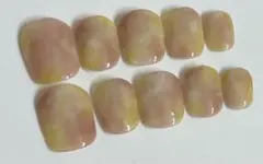 ニュアンスネイル もやもやネイル ももネイル ベリーショート