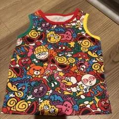 ヒスミニカラフルキャラクター柄タンクトップ 100cm