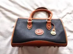 【Vintage】 Dooney & Bourke ミニボストンバック 2way 極美品】ドゥーニーアンドバーク 2way ミニボストン 黒 茶 ショルダー