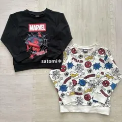 MARVEL スパイダーマン　薄手トレーナー　110 まとめ売り　２点