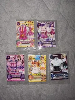 未開封 アイカツカード セブン・イレブン 復刻アイカツ！カード5種