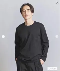 ハイゲージ ガスコットン クルーネック ロングスリーブ カットソー