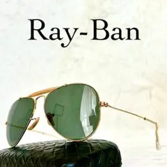 Ray-Ban ゴールド アビエーターサングラス ポシュロム Ray-Ban レイバン アビエーター サングラス 良好 ゴールドカラー