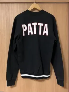 週末特価☆ 美品 PATTA パタ スウェット トレーナー ブルゾン 黒 レア