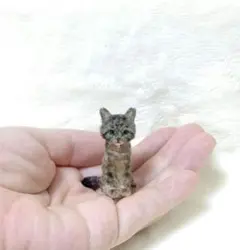 モールアート 小さな猫 キジトラ(大)