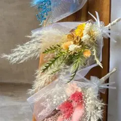 ドライフラワー プリザーブドフラワー ミニブーケ 5点セット