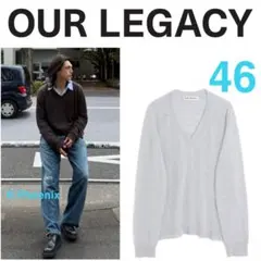 【OUR LEGACY】RUE V-NECK / Powder Blueのサムネイル