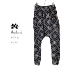 【新品】サルエルパンツ　起毛　男女兼用　ストレッチ　秋〜春　D882-2