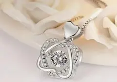 【週末セール】】S925 スターリングシルバー ハートネックレス