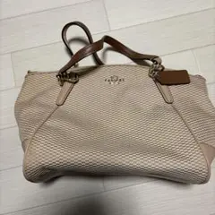 COACH ベージュ トートバッグ