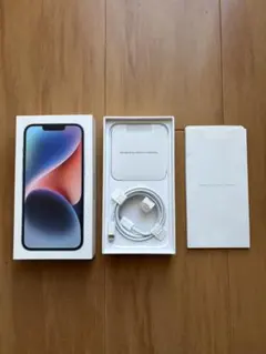 【本体無し】Apple iPhone14 Blue 128G 空箱と付属品