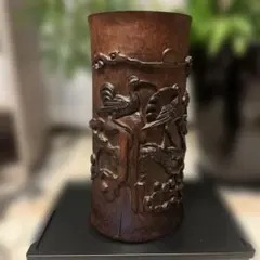 南部鉄器 月形 吊り花瓶 竹模様 和風 花器 - メルカリ