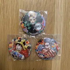 鬼滅の刃、ワンピース 、サカモトデイズピンバッジ 3個セット