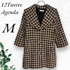 トゥエルブアジェンダ ジャケット コート チェック アウター レディース 美品