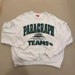 Paragraph パラグラフ スウェット グレー