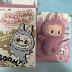 POPMART LABUBU マカロンぬいぐるみ　Lychee Berry Labubu The Monsters Exciting Macaron Vinyl Face Series