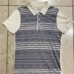 sh338 Armani Exchange ストライプ ポロシャツ アルマーニ