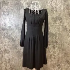 ✨CDEC✨♡ロングワンピース♡スクエアネック♡大人可愛い♡黒♡ブラック(36)