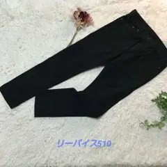 美品【リーバイス510⠀】 ブラック 大きいサイズ W33 L32