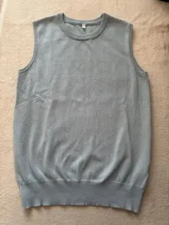 ライトブルー ノースリーブ セーター Sサイズ