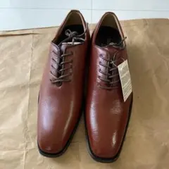 ブラウンレザー ビジネスシューズ レースアップ　26.5cm