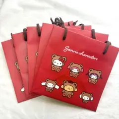 サンリオ 手提げ袋 ギフトバッグ くま 5点 セット プレゼント ラッピング