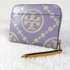 【Tory Burch】トリーバーチ ロゴ コインケース カードケース パープル
