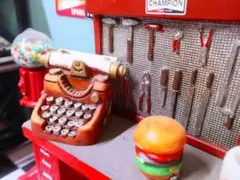 激レア★1/18 ジオラマガレージ用 タイプライター クラシック