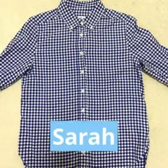 Sarahwearサラウェア　ギンガムチェックシャツ　日本製 ボタンダウンシャツ