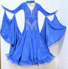 7384★SM 紫 ラインストーン 背中クロス ラテンドレス 社交ダンス 7384☆SM 紫 ラインストーン 背中クロス ラテンドレス 社交ダンス