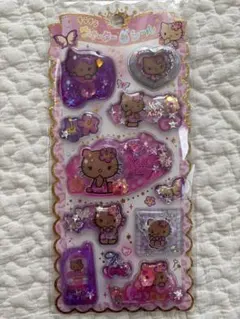 日焼けキティちゃん　キラキラ　ウォーターinシール