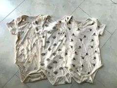 ベビー半袖肌着 ボディースーツ ユニクロ フタフタ 90㎝ 3枚セット