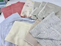 A124.生地まとめ売り★国産ガーゼカットクロス 2.5キロ以上！アウトレット
